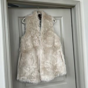 Fur (faux)/ Suede (faux) vest
